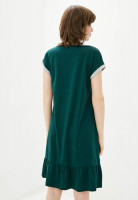 Сукня з декоративними вставками, арт: 2050-40, колір: Т.Зелений