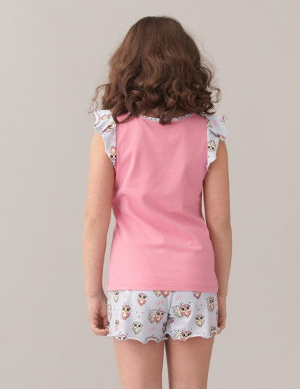 Pajamas, T-shirt with shorts, vendor code: 3270-06, color: Pink