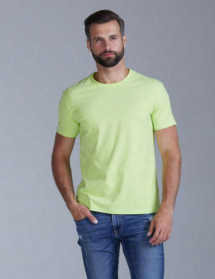 T-shirt with untreated edges, vendor code: 1012-18, color: Light green