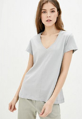T-shirt of a free cut color: Gray-blue
