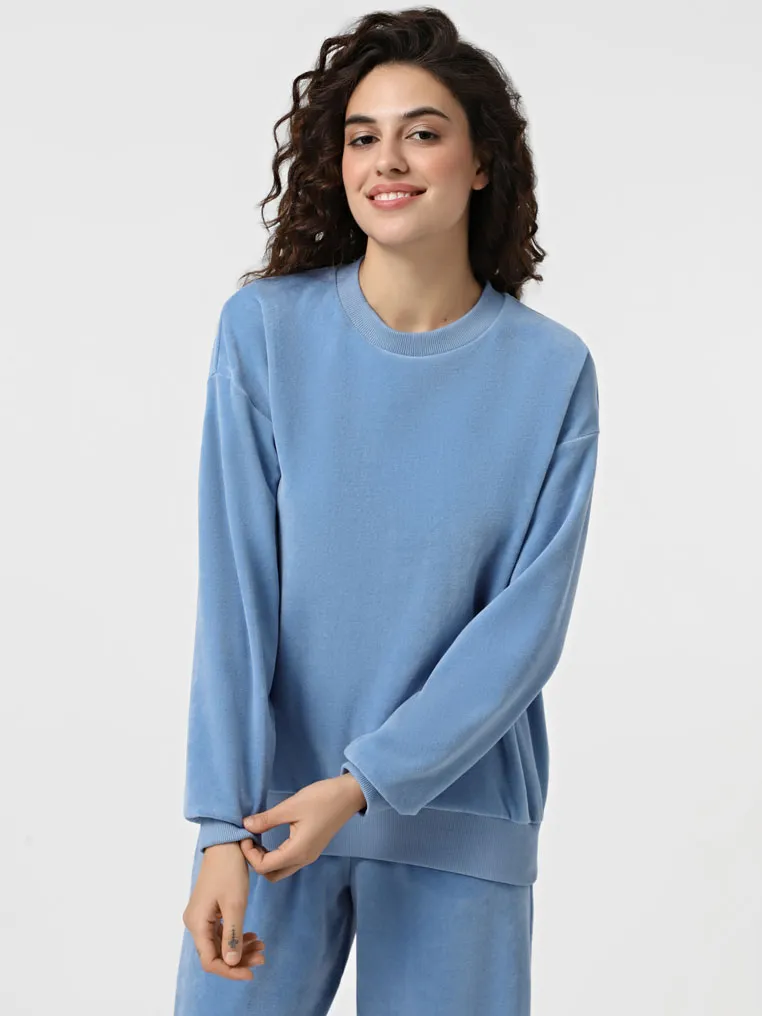 Velor sweatshirt