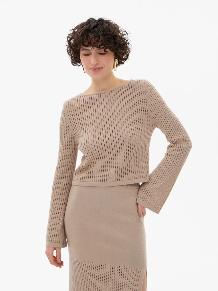 Лонгслив вязаный