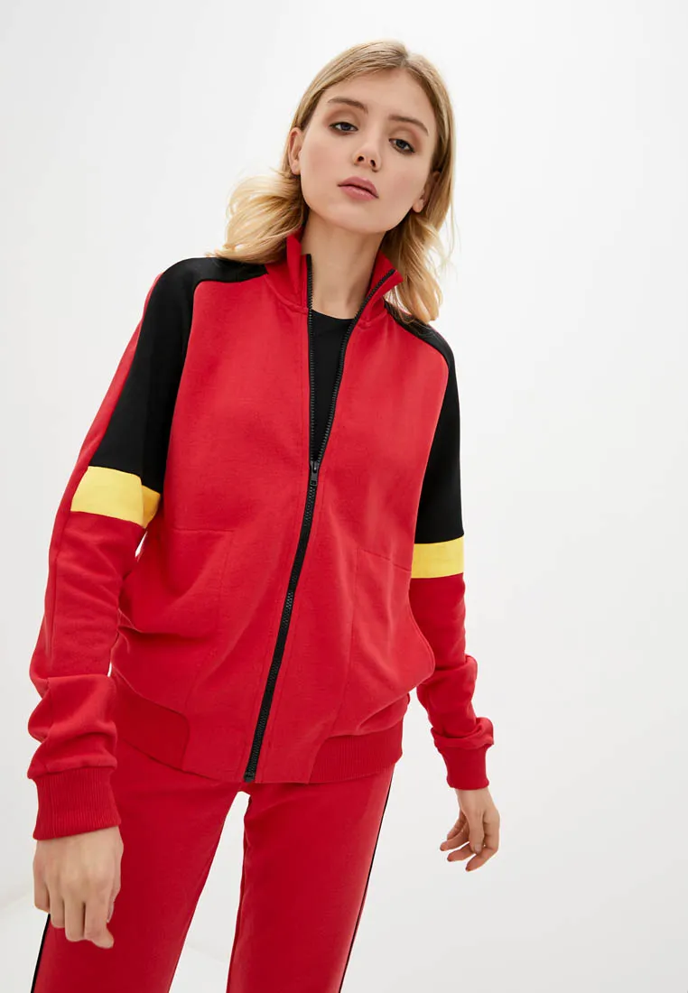 Funnel neck track jacket