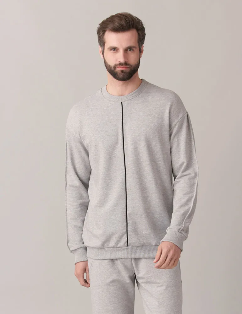 White stripe sweatshirt