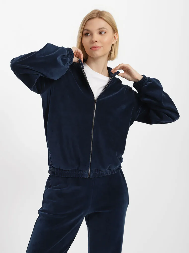 Бомбер велюровий