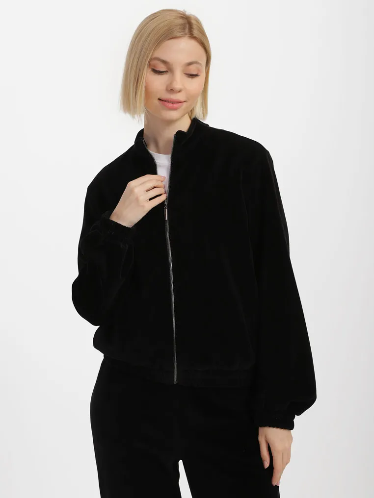 Бомбер велюровий