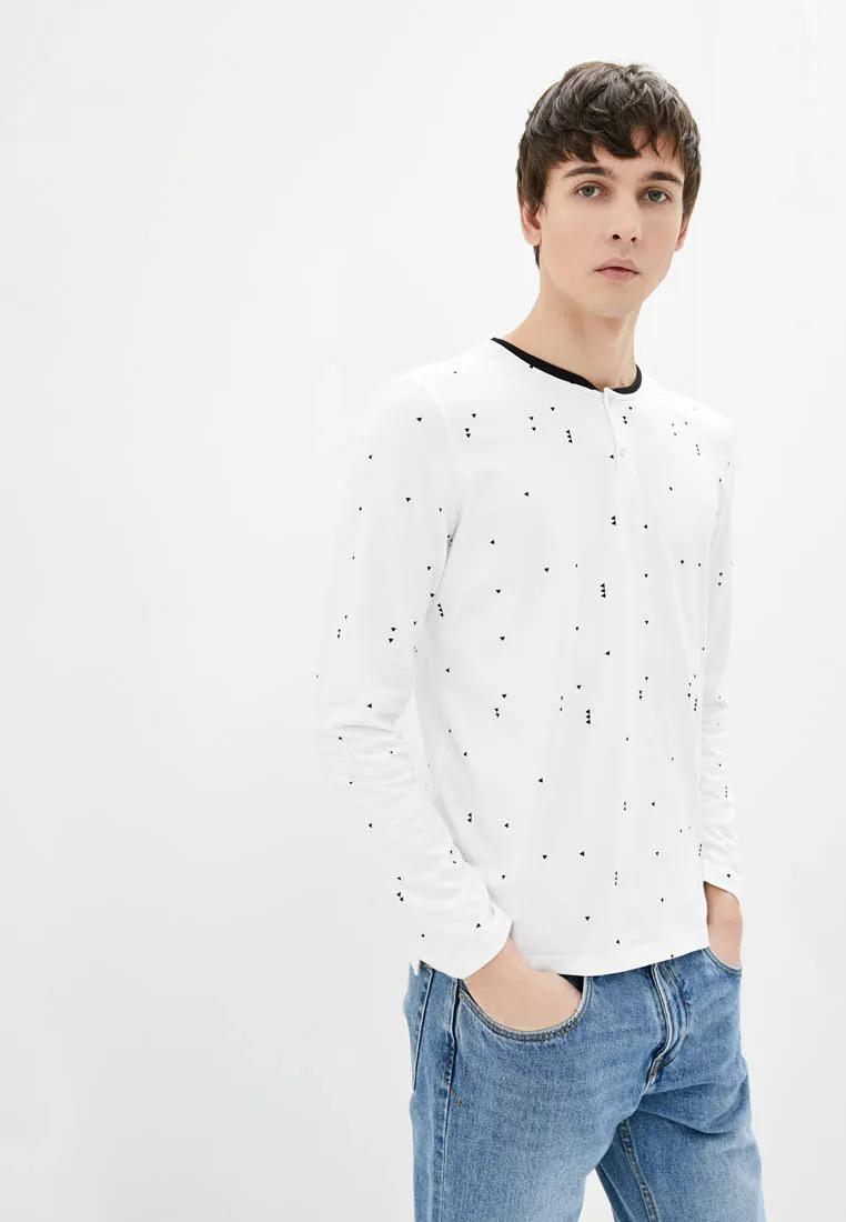 Лонгслів з дрібним принтом