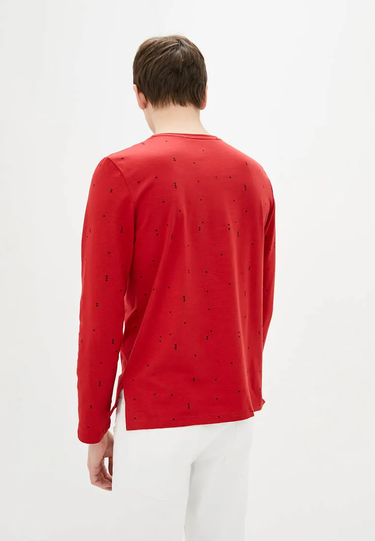 Лонгслів з дрібним принтом