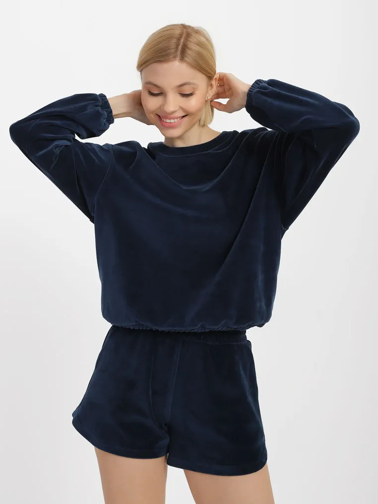 Sweatshirt in velour