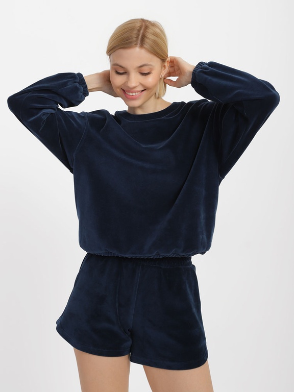 Sweatshirt in velour
