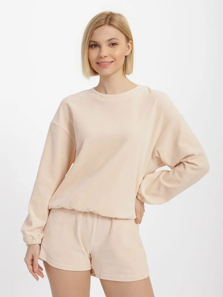 Свитшот велюровый