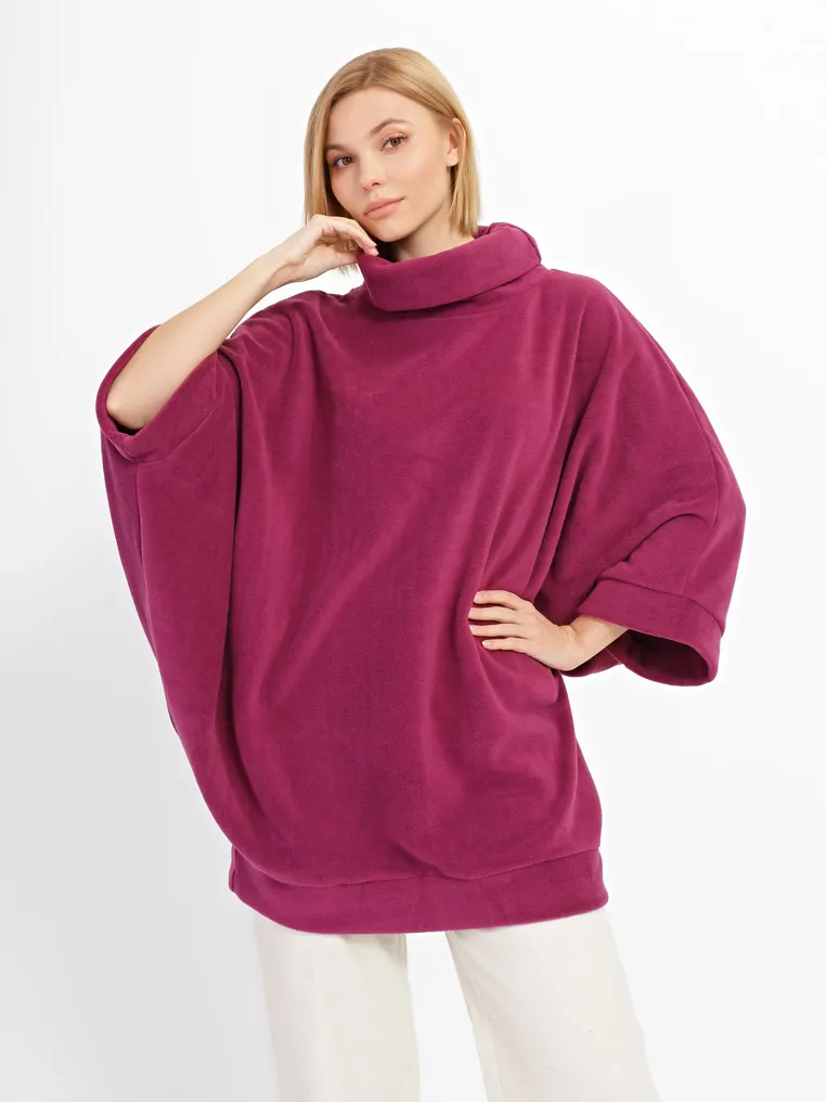 Fleece poncho