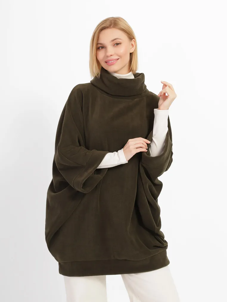 Fleece poncho