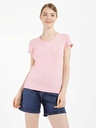T-shirt with untreated edges