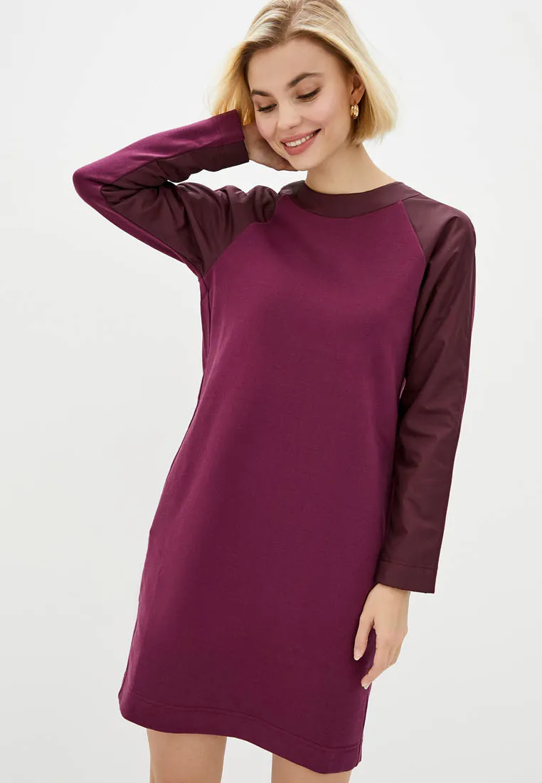 Dress with decorative inserts