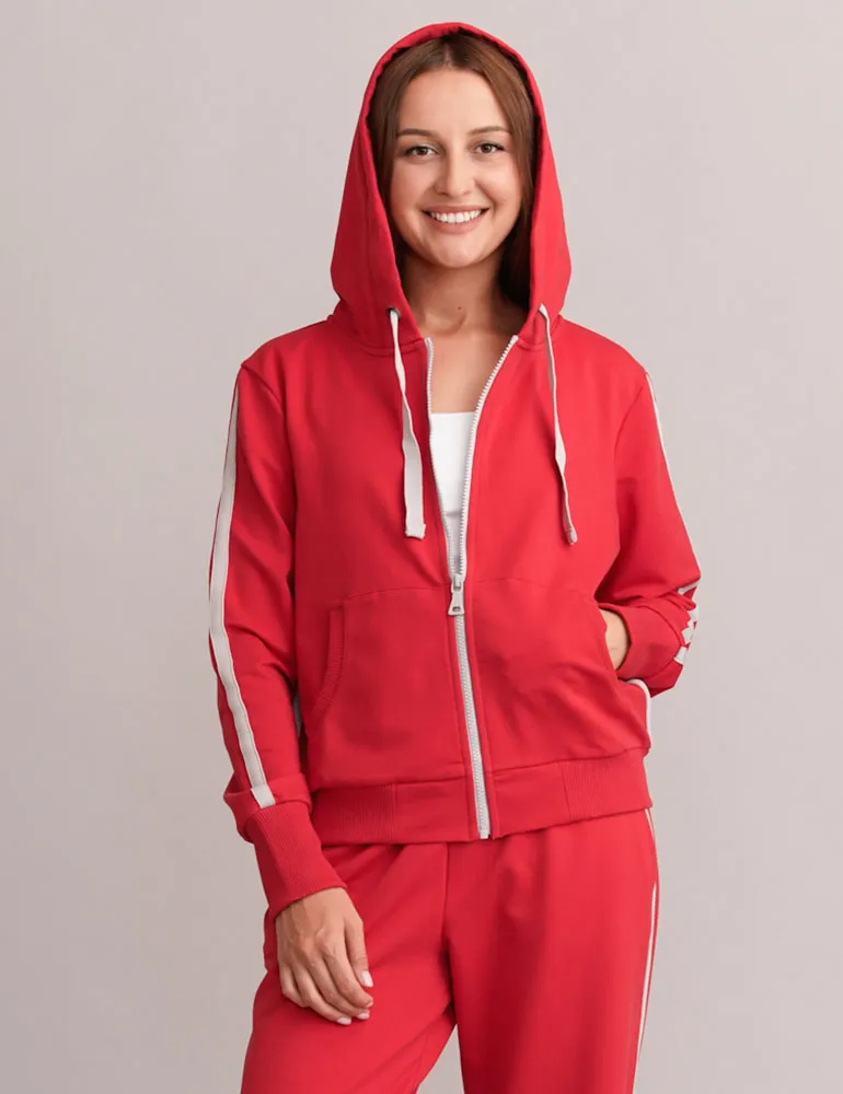 Women's hoodie with a zipper