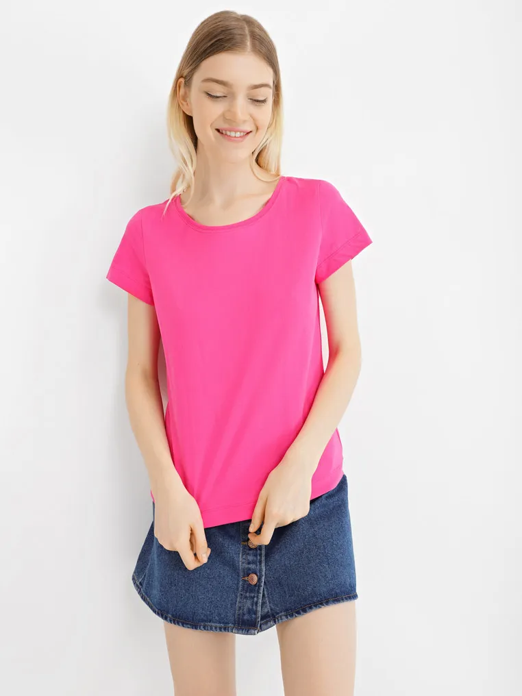 Футболка з круглим коміром