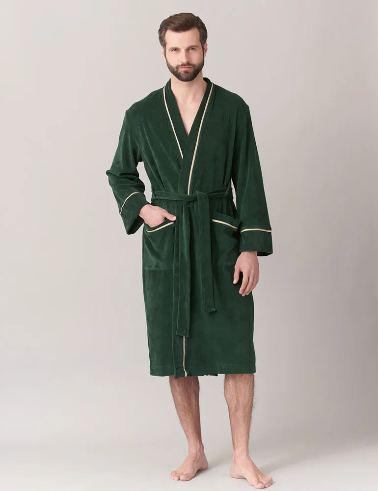 Velor bathrobe