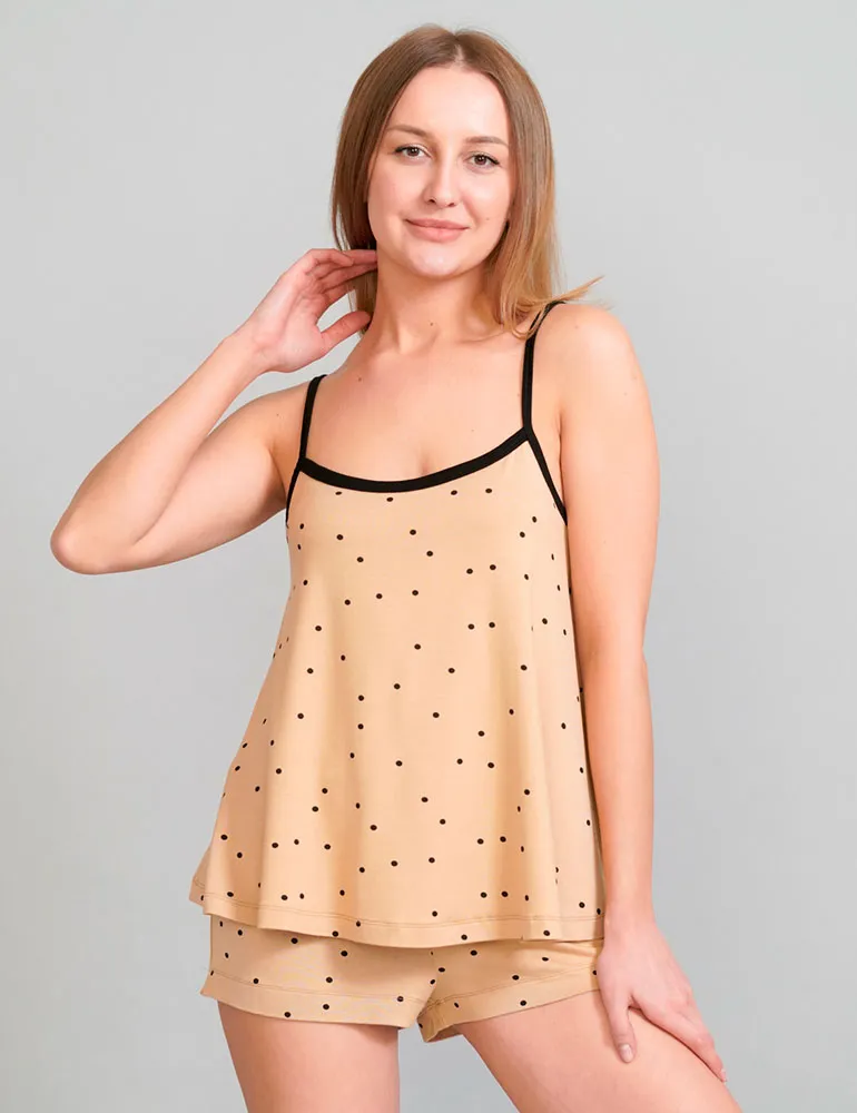 T-shirt with thin straps