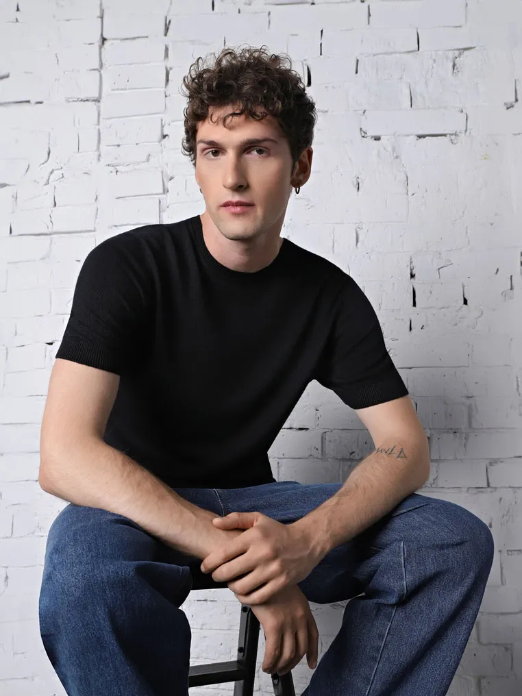 Knitted t-shirt