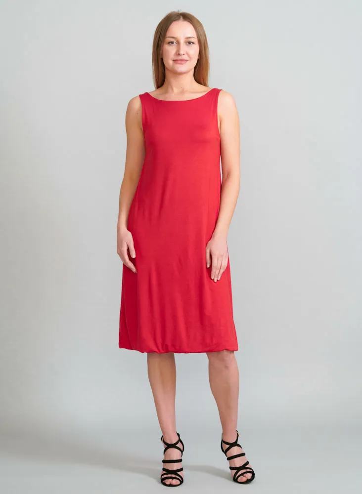 Dress with an open back