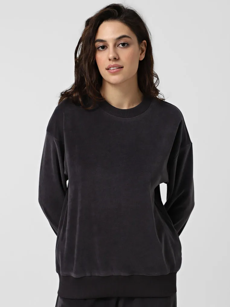 Velor sweatshirt