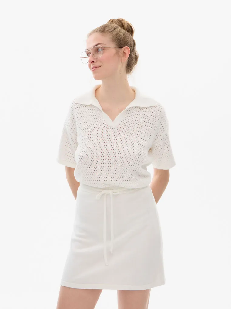 Knitted mini skirt