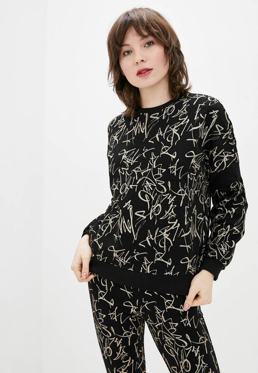 Sweatshirt with front stripe