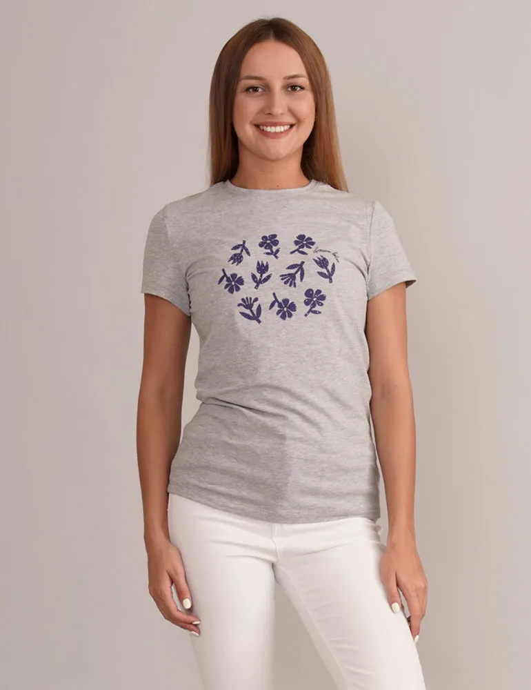 Футболка з декоративним принтом