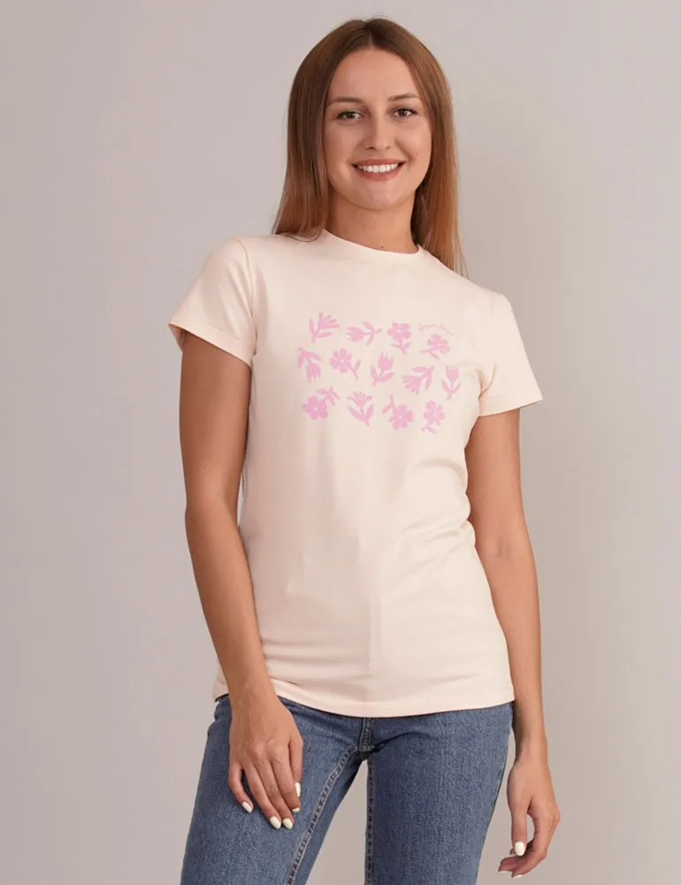 Футболка з декоративним принтом