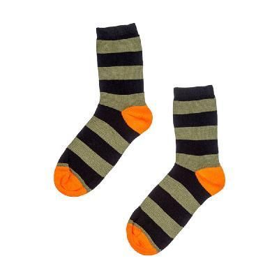 Шкарпетки дитячі Колір: Оливковий / Чорний