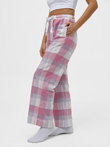 Plaid home pants (flannel) Color: Pink
