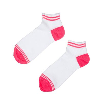 Шкарпетки короткі колiр: Білий / Рожевий