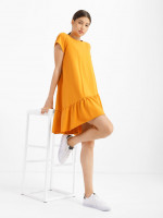 Сукня, арт: 2050-39, колір: жовтогарячий