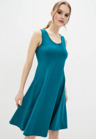Сукня з вирізом на спині, арт: 2050-100, колір: Т.БІРЮЗА