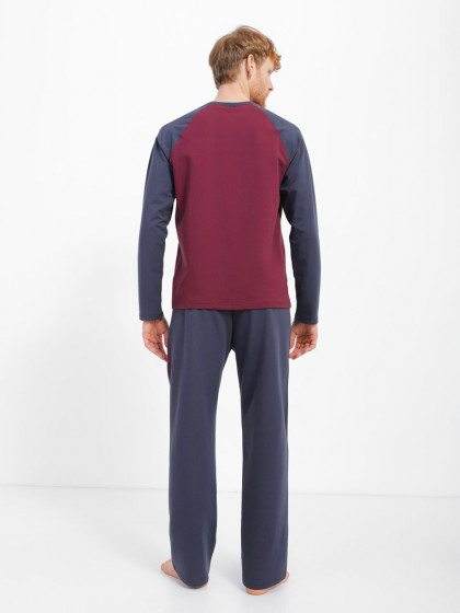 Pajamas, vendor code: 1070-04.1, color: Blue / Burgundy
