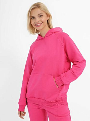 Front pocket hoodie color: Bright pink