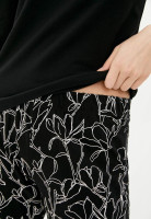Піжама, кофта з штанами, арт: 2070-20, колір: чорний / іриси на чорному