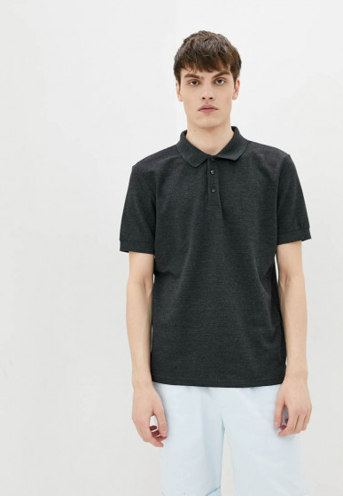 Polo shirt, vendor code: 1012-28, color: Dark gray melange