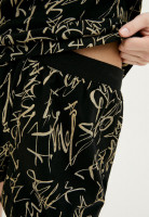 Піжама, футболка з шортами, арт: 2070-24, колір: ЧОРНИЙ/графіті золото