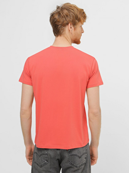 V-neck T-shirt, vendor code: 1912-06, color: Dark salmon