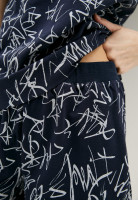 Піжама, футболка з шортами, арт: 2070-24, колір: СИНІЙ/графіті срібло