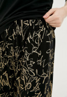 Піжама, кофта з брюками, арт: 2070-23, колір: ЧОРНИЙ/графіті золото